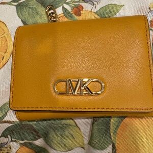 Michael Kors Mustard Leather Wallet